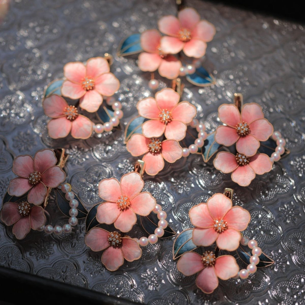 Artisan Velvet Flower Hair Ornament - Handmade with Intricate Details, Unique Piece for Cultural Events & Photoshoots