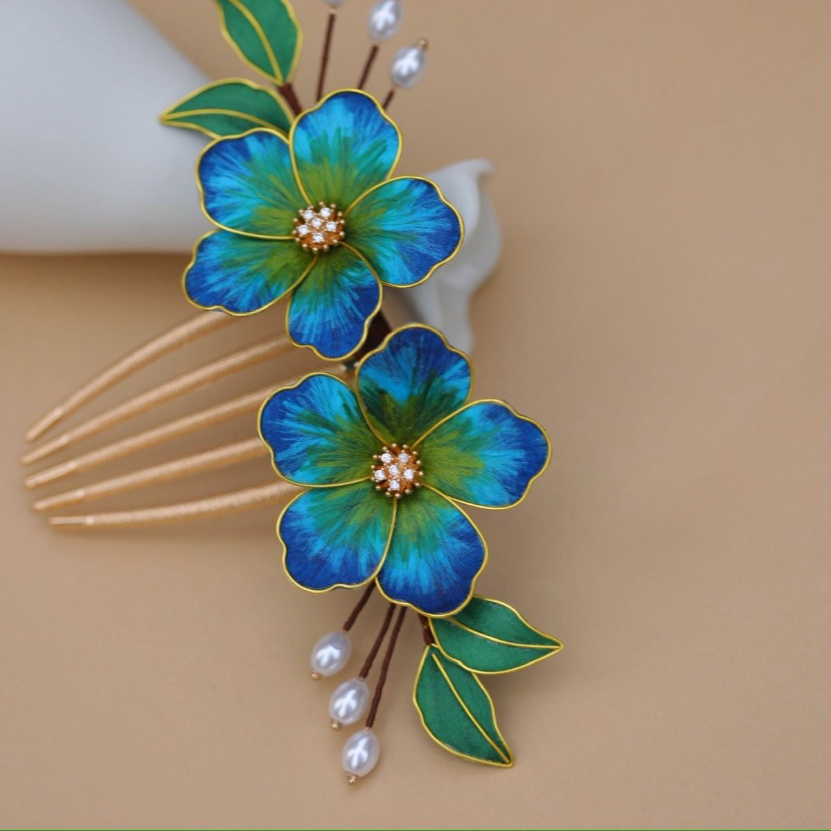 Exquisite Velvet Peony Hair Pin - Vibrant Artisan Silk Flower for Tea Parties & Garden Weddings