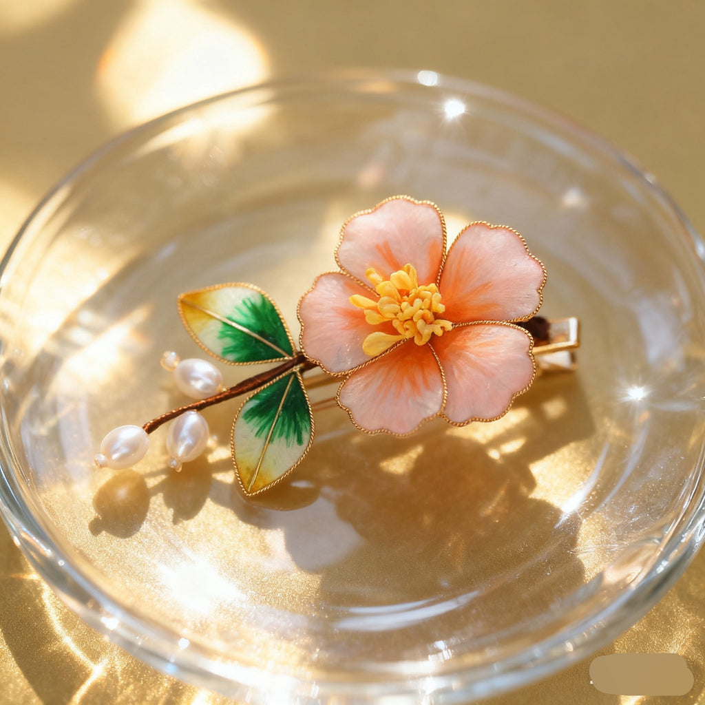Premium Velvet Flower Hair Set - Vibrant Handmade Floral Decoration for Proms & Galas