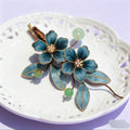 Luxury Velvet Flower Hairpin Set - Delicate Handcrafted Design, Vintage Style Hair Accessories for Bridesmaids & Tea Ceremonies