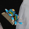 Handmade Silk Flower Tassel Hairpin - Heritage Craft Accessory for Luxury Weddings