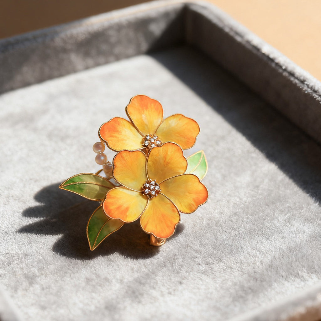 Artisan Silk Flower Hairpiece - 3D Realistic Velvet Petals, Elegant Accessory for Gala Events
