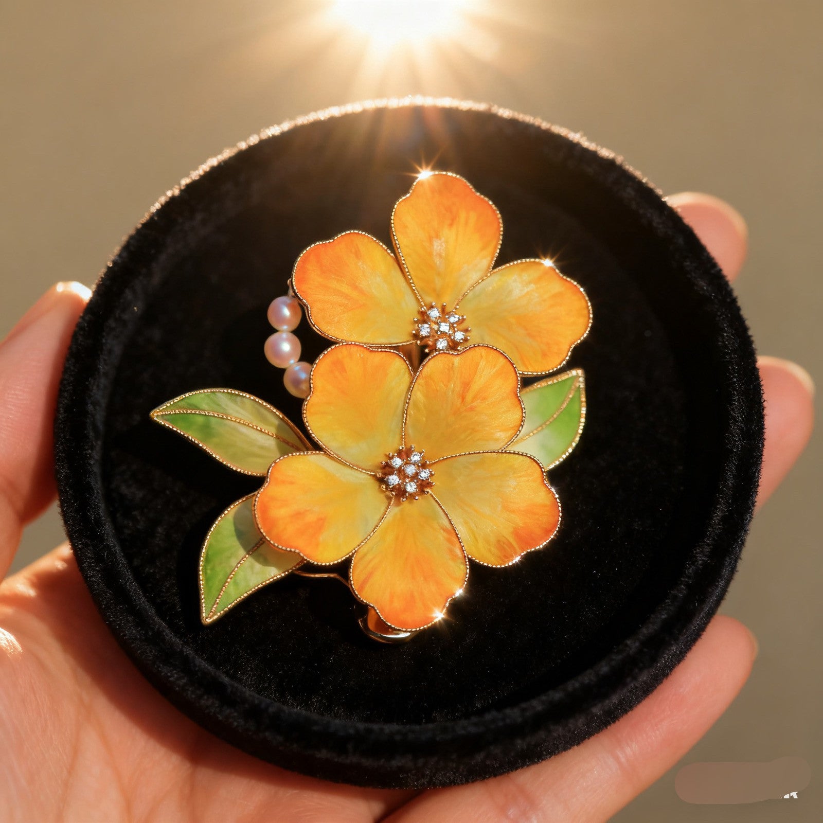 Artisan Silk Flower Hairpiece - 3D Realistic Velvet Petals, Elegant Accessory for Gala Events