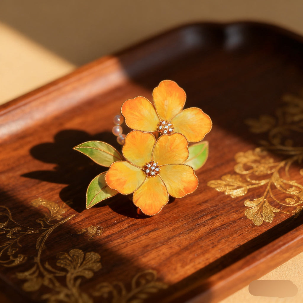Artisan Silk Flower Hairpiece - 3D Realistic Velvet Petals, Elegant Accessory for Gala Events