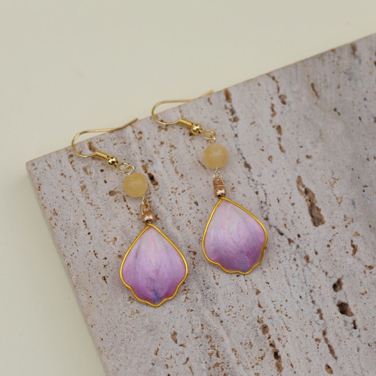 "The Blooming Muse" Silk Floral Earring & Clip Set - Ethereal Decor for Bridesmaids