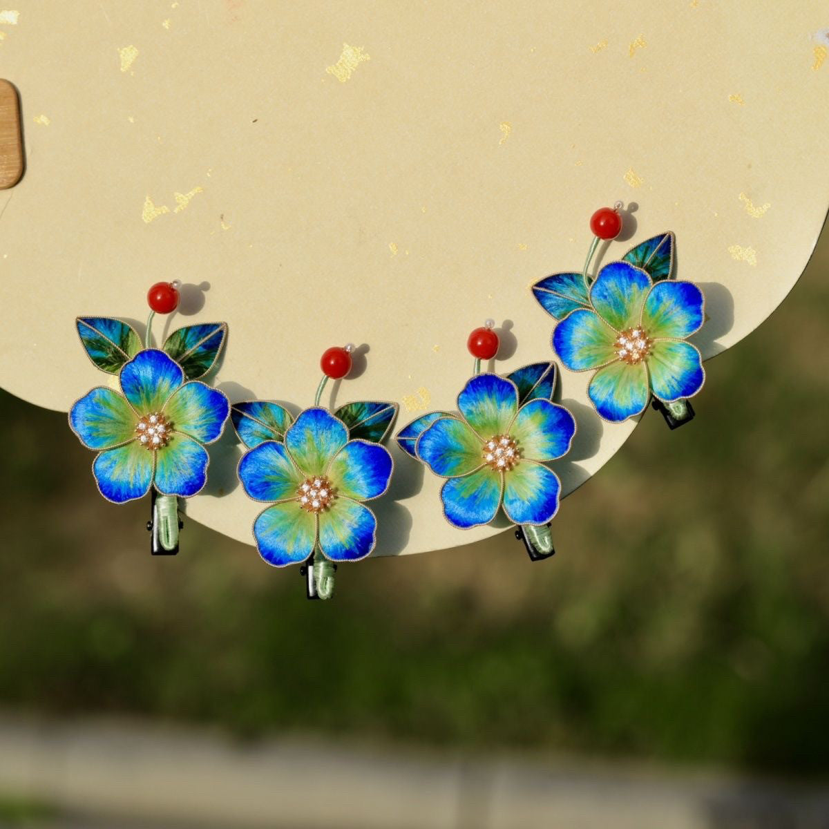 Boutique Silk Flower Hair Clip - 3D Botanical Artistry for Festivals & Cultural Events
