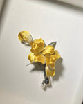 Artisan Hand-woven "Golden Iris" Clip - Secure-Hold Side Decor for Daily Outfits