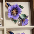 Romantic Lavender Silk Floral Headpiece - Vibrant Heritage Artistry for Prom & Events