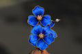 Cultural Heritage Velvet Hair Clip - Artistic Floral Design, Wearable All Match for Ladies Daily Dress