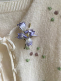 Romantic Silk Velvet Petal Brooch - Detailed Heritage Jewelry for Gallery Openings